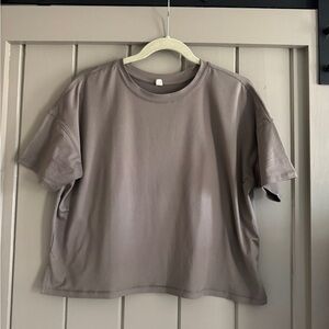 Taupe Cropped Tee
